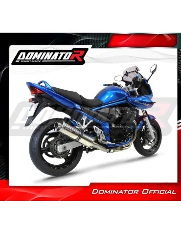 Silencieux slip-on homologué Dominator ROND pour Suzuki GSF 650 S Bandit (2005-2006)