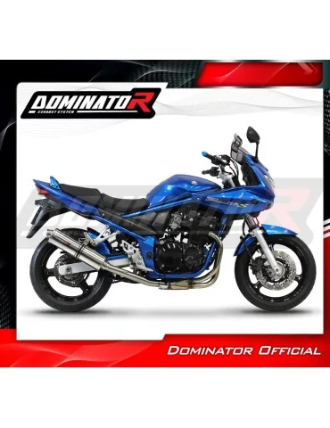 Silencieux slip-on homologué Dominator ROND pour Suzuki GSF 650 S Bandit (2005-2006)