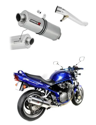 Silencieux slip-on homologué Dominator OVAL pour Suzuki GSF 600 Bandit (2000-2004)