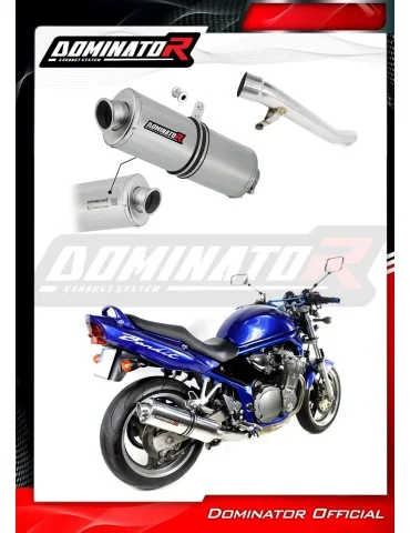 Silencieux slip-on homologué Dominator OVAL pour Suzuki GSF 600 Bandit (2000-2004)