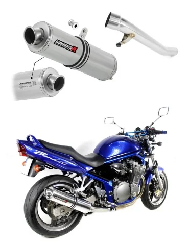 Silencieux slip-on homologué Dominator ROND pour Suzuki GSF 600 Bandit (2000-2004)