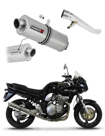 Silencieux slip-on homologué Dominator OVAL pour Suzuki GSF 600 Bandit (1995-1999)