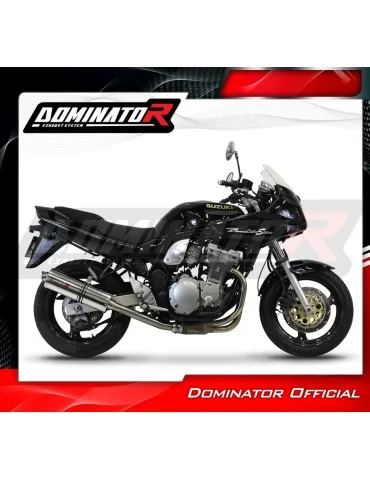 Silencieux slip-on homologué Dominator OVAL pour Suzuki GSF 600 Bandit (1995-1999)
