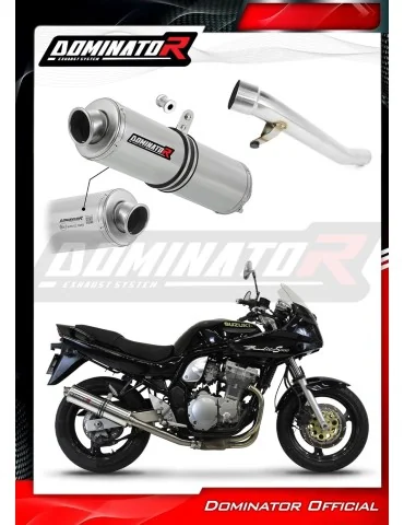 Silencieux slip-on homologué Dominator ROND pour Suzuki GSF 600 Bandit (1995-1999)