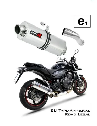 Silencieux slip-on homologué Dominator OVAL pour Honda CB 600F Hornet (2007-2013)