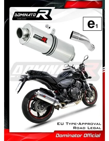 Silencieux slip-on homologué Dominator OVAL pour Honda CB 600F Hornet (2007-2013)