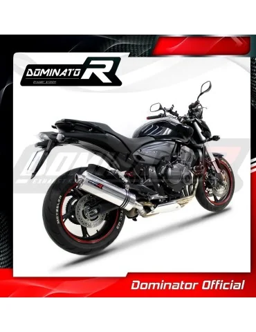 Silencieux slip-on homologué Dominator OVAL pour Honda CB 600F Hornet (2007-2013)