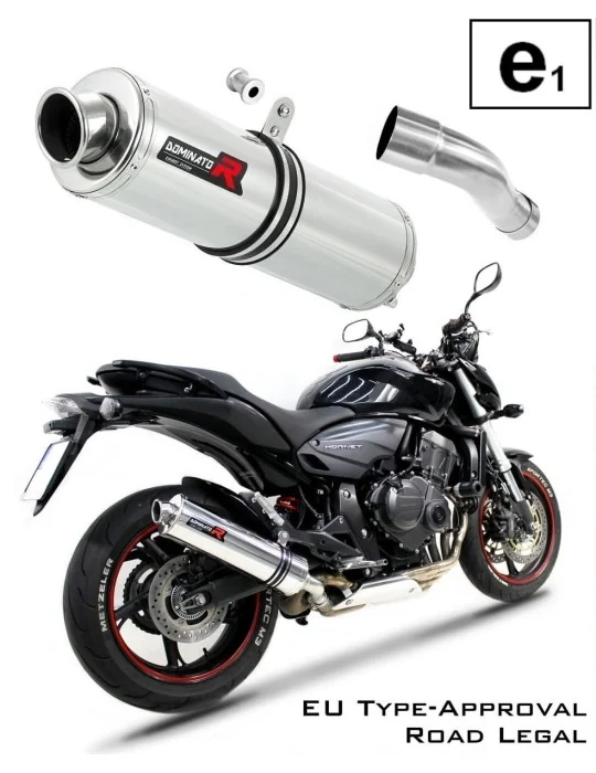 Silencieux slip-on homologué Dominator ROND pour Honda CB 600F Hornet (2007-2013)