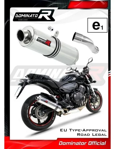 Silencieux slip-on homologué Dominator ROND pour Honda CB 600F Hornet (2007-2013)