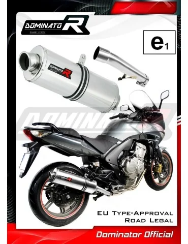 Silencieux slip-on homologué Dominator OVAL pour Honda CBF 600 (2008-2013)