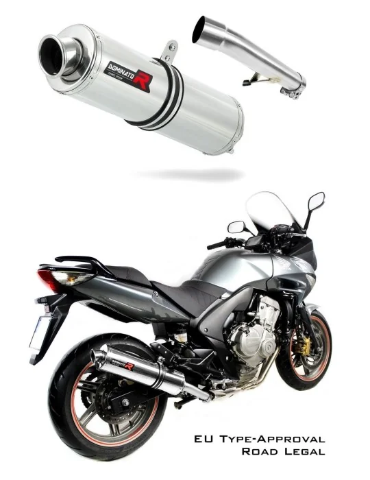 Silencieux slip-on homologué Dominator ROND pour Honda CBF 600 (2008-2013)