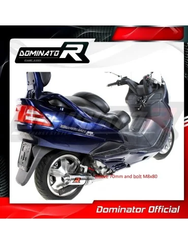 Silencieux slip-on Dominator GP1 pour Suzuki Burgman 400 (1998-2002)