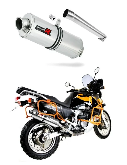 Silencieux slip-on Dominator OV pour Honda XRV 750 Africa Twin RD07A (1996-2003)