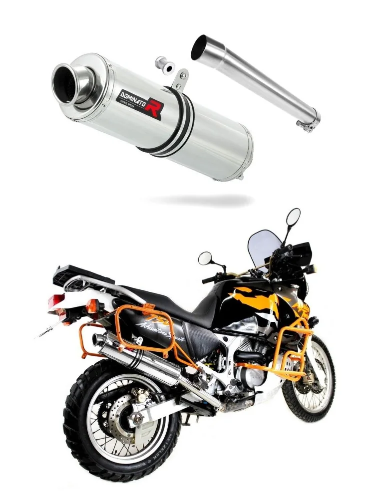 Silencieux slip-on Dominator ST pour Honda XRV 750 Africa Twin RD07A (1996-2003)