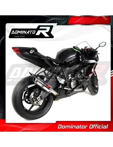 Silencieux slip-on Dominator GP1 pour Kawasaki ZX6R 636 (2009-2024)