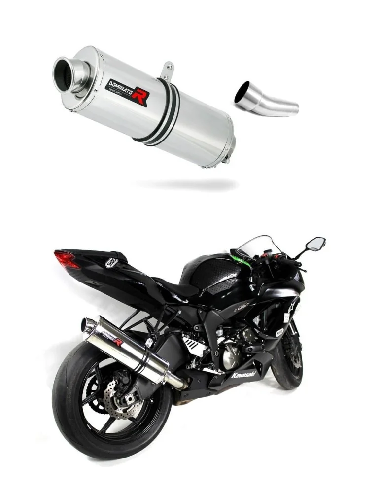 Silencieux slip-on Dominator OV pour Kawasaki ZX6R 636 (2009-2024)
