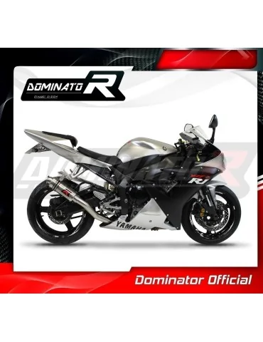 Silencieux slip-on Dominator GP1 pour Yamaha YZF R1 1000 RN09 (2002-2003)
