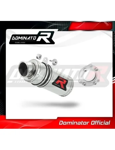 Silencieux bolt-on Dominator GP1 pour Suzuki GSXR 600 K1 K5 (2001-2005)