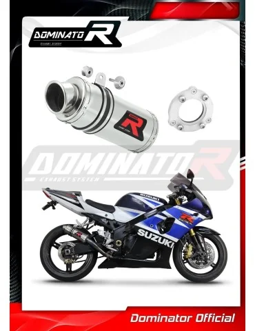 Silencieux bolt-on Dominator GP1 pour Suzuki GSXR 1000 K1 - K4 (2001-2004)