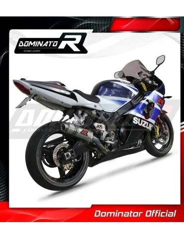 Silencieux bolt-on Dominator GP1 pour Suzuki GSXR 1000 K1 - K4 (2001-2004)