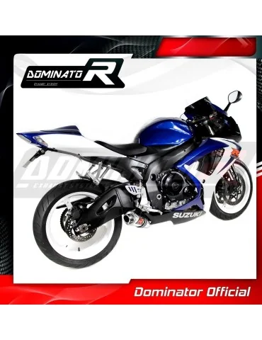 Silencieux slip-on Dominator GP1 pour Suzuki GSXR 600 K6 K7 (2006-2007)