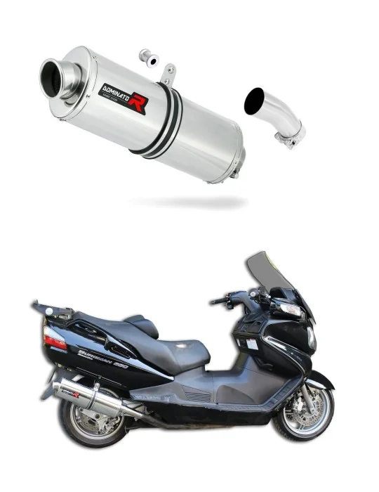 Silencieux slip-on Dominator OV pour Suzuki Burgman 650 (2002-2012)