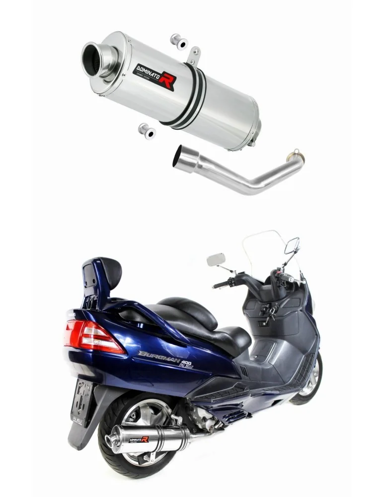 Silencieux slip-on Dominator OV pour Suzuki Burgman 400 (1998-2002)