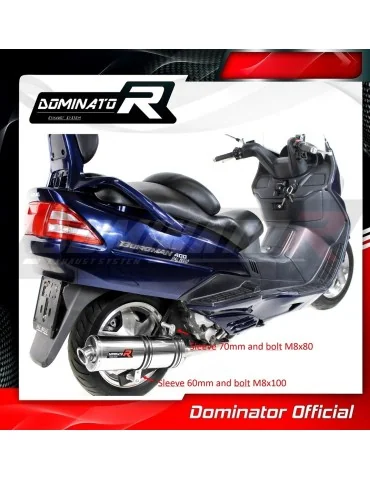 Silencieux slip-on Dominator OV pour Suzuki Burgman 400 (1998-2002)
