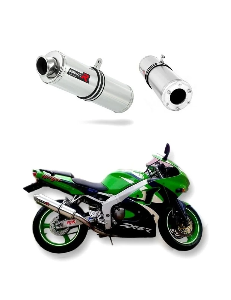 Silencieux bolt-on Dominator ST pour Kawasaki ZX6R (1998-2002)