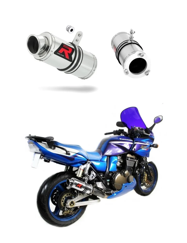 Silencieux bolt-on Dominator GP1 pour Kawasaki ZRX 1200 (2001-2007)