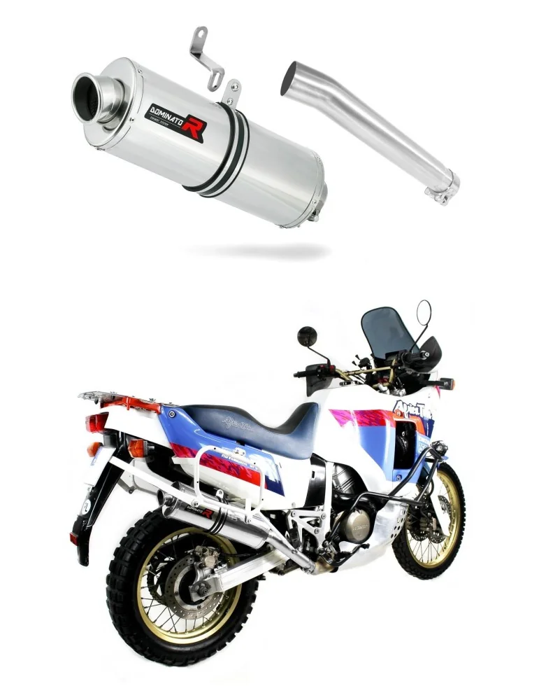 Silencieux slip-on Dominator OV pour Honda XRV 750 Africa Twin RD04 (1990-1992)