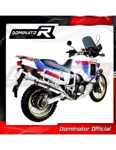 Silencieux slip-on Dominator ST pour Honda XRV 750 Africa Twin RD04 (1990-1992)