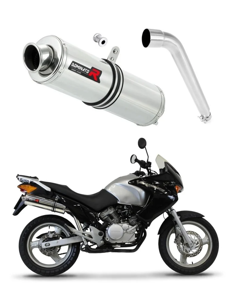 Silencieux slip-on Dominator ROND pour Honda XL 125 V Varadero (2001-2006)