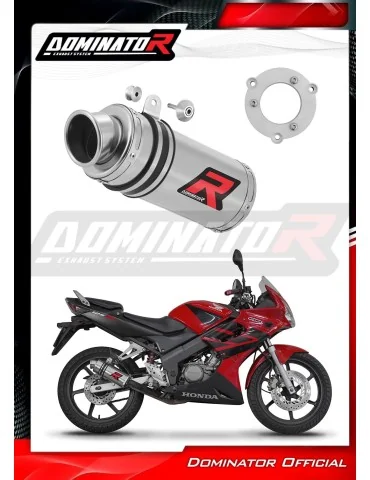 Silencieux bolt-on Dominator GP1 pour Honda CBR 125 (2004-2010)
