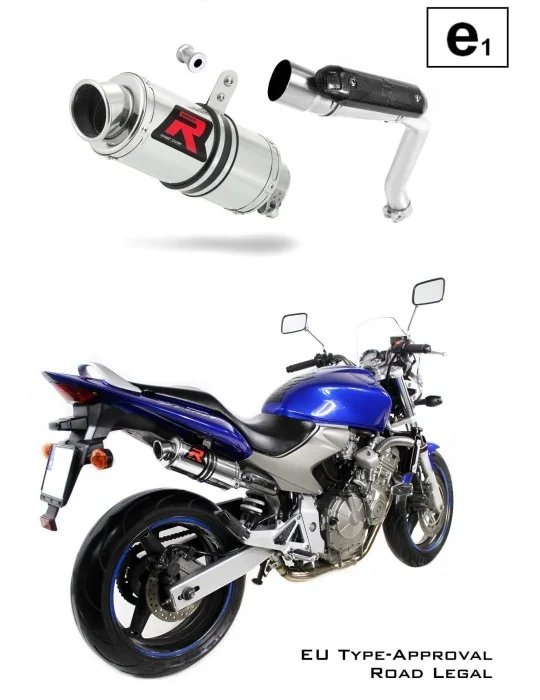 Silencieux slip-on homologué Dominator GP1 pour Honda CB 600F Hornet (2003-2006)