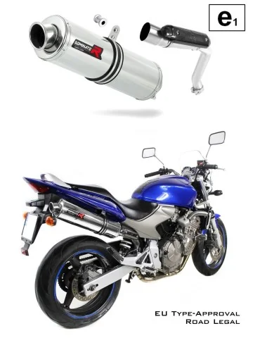 Silencieux slip-on homologué Dominator ROND pour Honda CB 600F Hornet (2003-2006)