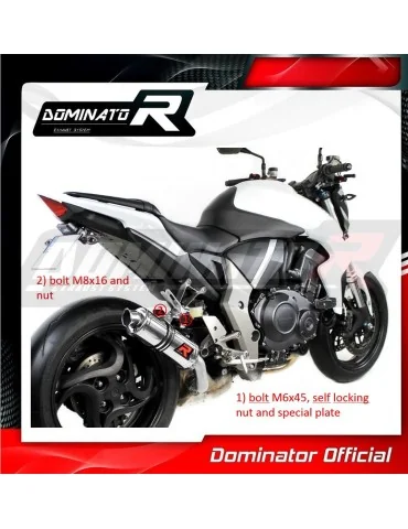 Silencieux slip-on Dominator GP1 pour Honda CB 1000 R (2008-2017)