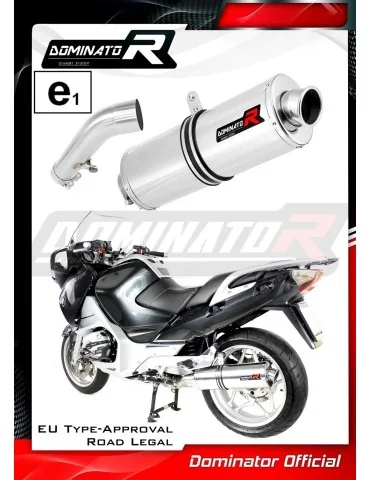 Silencieux slip-on homologué Dominator OVAL pour BMW R1200RT (2004-2009)