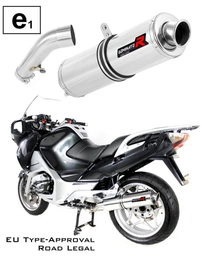 Silencieux slip-on homologué Dominator ROND pour BMW R1200RT (2004-2009)