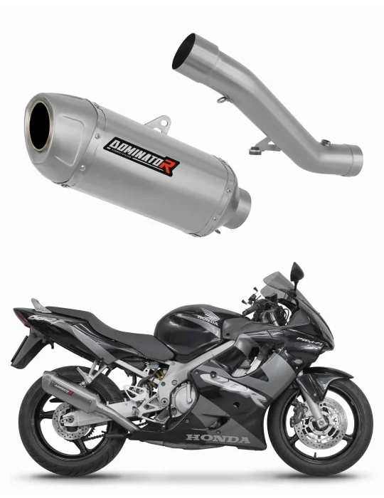 Silencieux slip-on Dominator S6 Shorty pour Honda CBR 600 F4i (2001-2006)