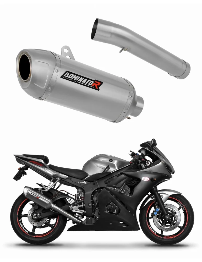 Silencieux slip-on Dominator S6 Shorty pour Yamaha YZF R6 (2003-2005)