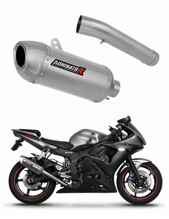 Silencieux slip-on Dominator S6 Shorty pour Yamaha YZF R6 (2003-2005)