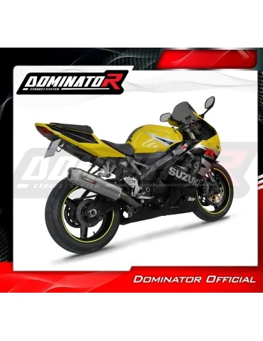Silencieux bolt-on Dominator S6 pour Suzuki GSXR 600 K1-K5 (2001-2005)