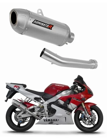 Silencieux slip-on Dominator S6 Shorty pour Yamaha YZF R1 1000 RN04 (2000-2001)
