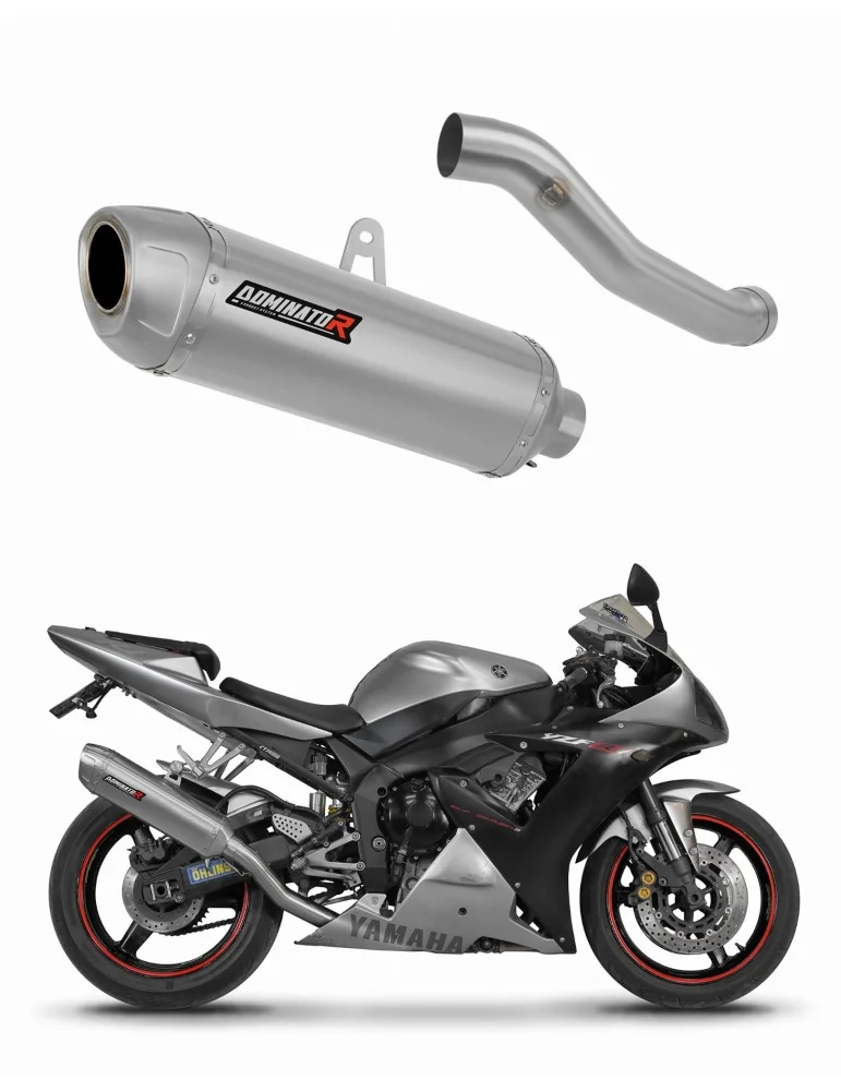 Silencieux slip-on Dominator S6 pour Yamaha YZF R1 1000 RN09 (2002-2003)