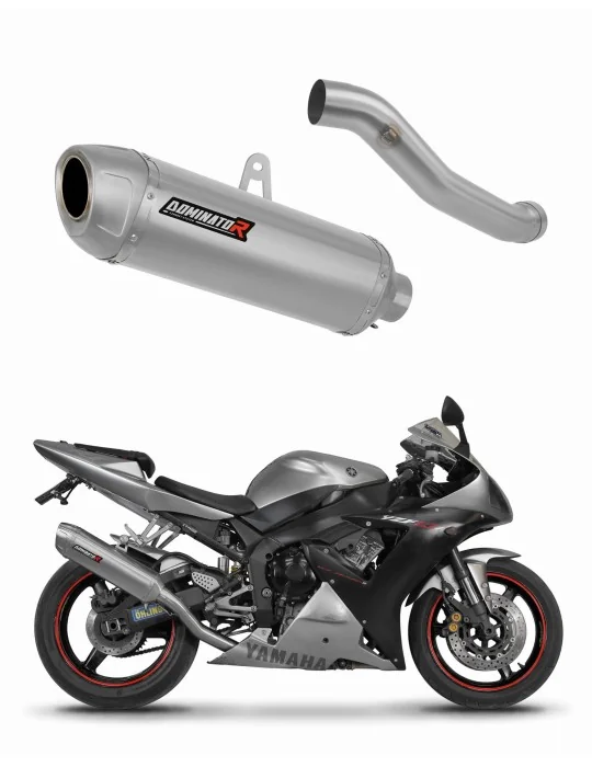 Silencieux slip-on Dominator S6 pour Yamaha YZF R1 1000 RN09 (2002-2003)