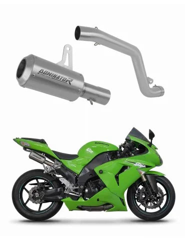 Silencieux slip-on Dominator GPS pour Kawasaki ZX10R (2006-2007) - réf. KA090DCSAT