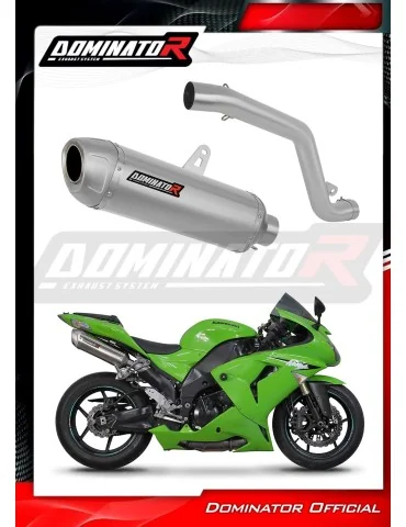 Silencieux slip-on Dominator S6 pour Kawasaki ZX10R (2006-2007) - réf. KA090DS6SAT