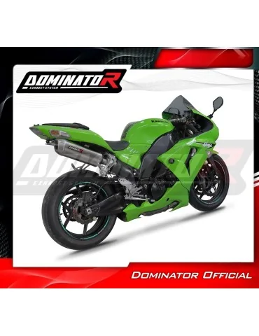 Silencieux slip-on Dominator S6 pour Kawasaki ZX10R (2006-2007) - réf. KA090DS6SAT