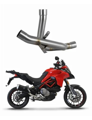 Tube central de liaison inox Dominator pour Ducati Multistrada 950 / 950 S (2017-2020)